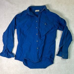 Mens size large vintage LL Bean button down shirt 1398